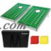 GoSports Foldable Cornhole Boards Bean Bag Toss Game Set, Superior Aluminum Frame, Football Design w/ 8 Bean Bags and Portable Carry Case   556077681